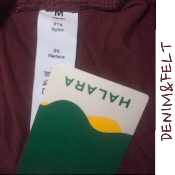 Halara Andorra/Maroon Mid Rise Drawstring Side Pocket Casual Jogger| NEW/NWT♥️ - Picture 7 of 9